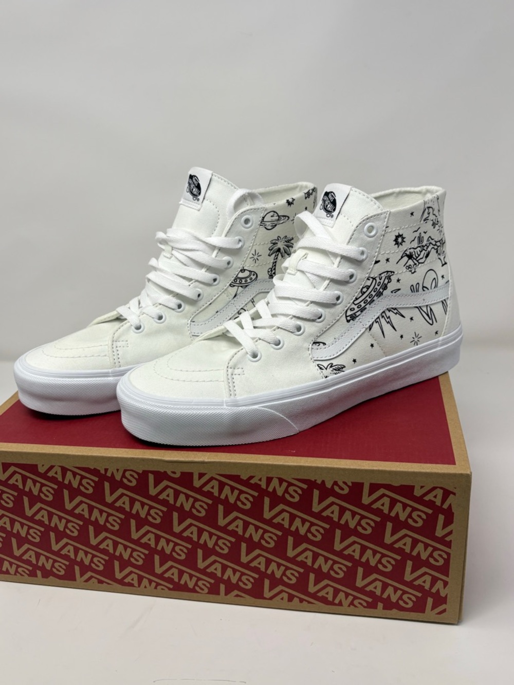 Vans Sk8-Hi Tapered White Sneakers Men’s 10 NWT